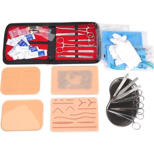 Medical student Surgical suture training debridement practice skin model needle holding surgical tool suture set