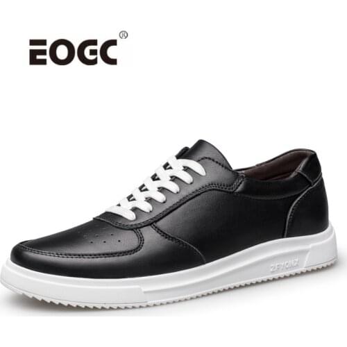 Natural Leather Shoes Men Rubber Non-Slip Casual Shoes Comfort Fashion Outdoor Walking Men Shoes Zapatos Hombre