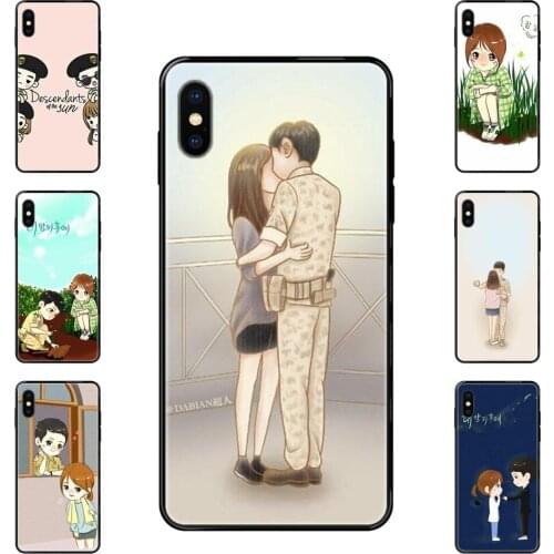Latest Black Soft Multi Colors Descendants Of The Sun Cartoon For Huawei Honor Play V10 View Mate 10 20 20X 30 Lite Pro Y3 Y5