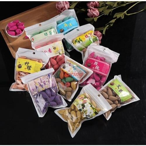 New 45pcs/bag Natural Tower Incense Cones Sandalwood Air Purifying Backflow Incense Air Freshener Home Bedroom Toilet Decoration