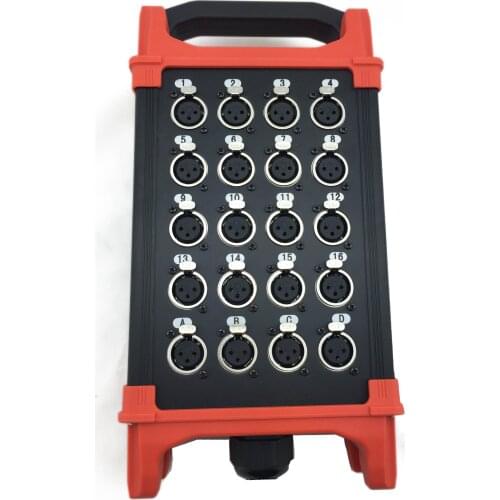 Wholesale 20 signal pathway stage junction box Stage snake cable box Multichannel audio cable junction box