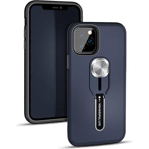 Loop Finger Ring Car Holder Magnetic Adsorption Phone case Simple Built in Hide Stand Cover for iPhone 6S 7 8 Plus X XR XS Max