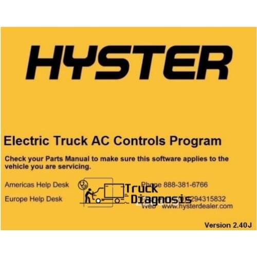 For Yale Electric Truck AC Controls Program ETACC v2.4K+Hyster Electric Truck AC Controls Program ETACC v2.4K