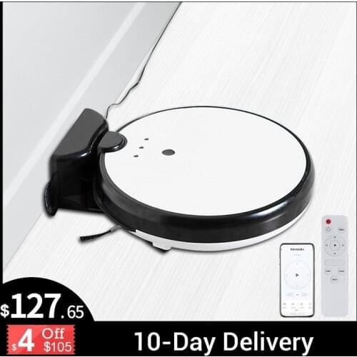 Sweeping Robot Vacuum Cleaner APP Remote Control Auto Recharge U-Shape Planning Low Noise 2200mAH Anti-Drop One-Click Start