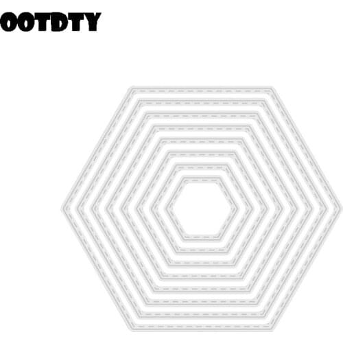 Hexagon Background Dies Craft Die Metal Cutting Dies Cut For DIY Paper Card Making Scrapbooking New for 2020