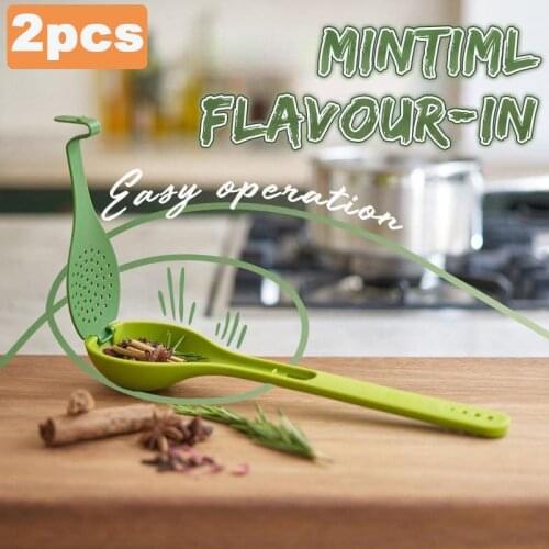 Kitchen Colander Strainer Seasoning Filter Spoon with Lid Tableware Spoons Vegetable Cutter Kitchen Cooking Tools Accessories