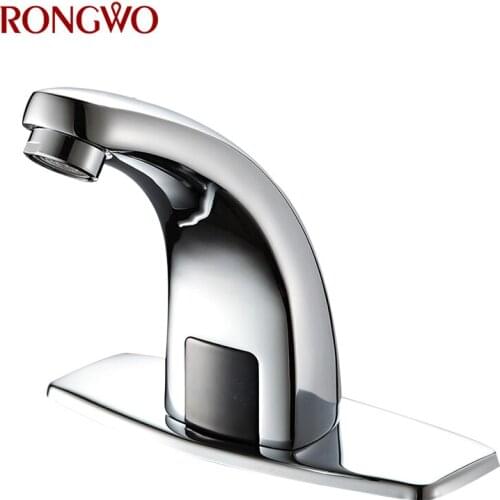 RONGWO Basin Faucet Automatic Touchless Infrared Sensor Taps Cold Hot Mixer Bathroom Sink Faucet ,GRIFO PARA COCINA