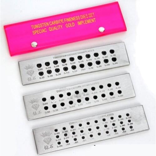New Arrivals Square Drawplate Tungsten Carbide Wire Draw plate 0.5-3.0 3.1-5.0 5.1-7.0mm Jewelry Making Equipment