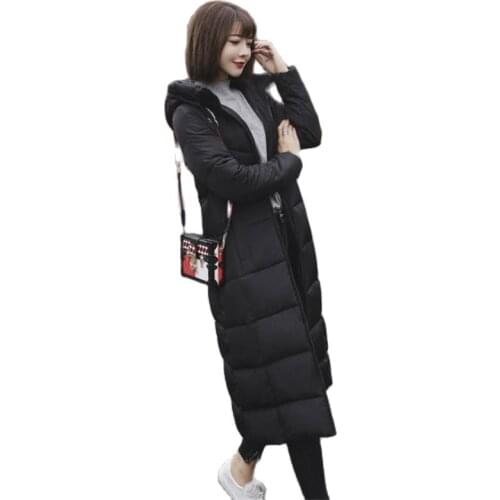 Plus Size 4XL 5XL 6XL womens Winter Jackets Hooded Stand Collar Cotton Padded Female Coat Winter Women Long Parka Warm Thicken