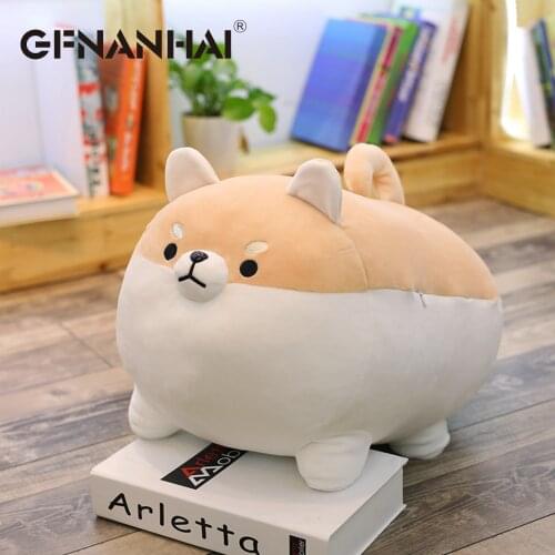 1pc 40cm stuffed down cotton cute shiba Inu dog plush toy kawaii Chubby animal dog pillow for children kids birthday gift