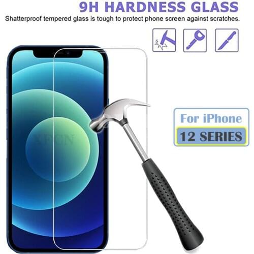 1Pcs Tempered Glas For iPhone 12 12Pro Glass 5G Smartphone Screen Protector For iPhone12 Pro Max 12promax 12Mini Protective Film