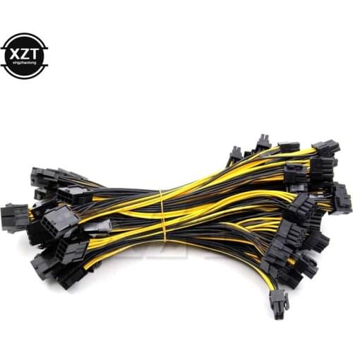 10pcs/Lot 8-pin PCI Express to 2 x PCIe 8 (6+2) pin Motherboard Graphics Video Card PCI-e GPU Power Data Cable High Quality 8pin