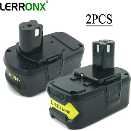 2PCS RB18L50 5000mAh 18V Li-ion Power Tools rechargeable battery for Ryobi one P102 P103 P104 P105 P106 P108 P109
