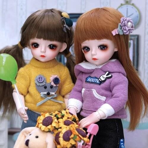 30CM Fashion Bjd Doll 18 Joints Beauty Make Up DIY Bjd Dolls With Clothes Suit Best Gifts For Girl Handmade Beauty Toy 1/6 BJD