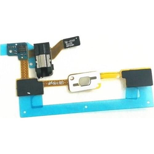 50pcs/lot Home Button + Sensor + Audio Jack Headphone Flex Cable Ribbon For Samsung Galaxy J5 J500 J500F J5008