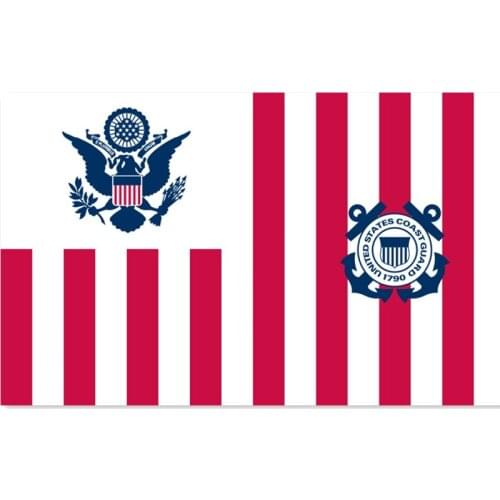 60x90cm/90x150cm/120x180cm USA Coast Guard Flag Ensign Flag for decoration