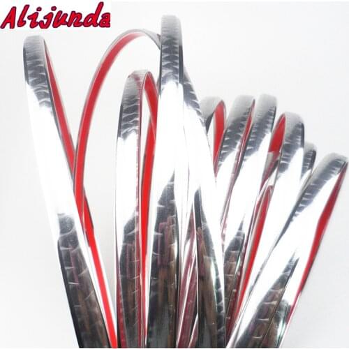 Car-styling 10mmx15m DIY Car Chrome Strip sticker for Volkswagen vw POLO Tiguan Passat CC Golf GTI R20 R36 EOS Scirocco Jetta