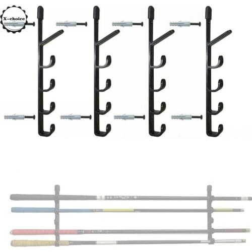 4pcs/lot Fishing Rod Holder / Rack - Wall Mounted 10 Rods Pole Stand Shelf Tackle Holder
