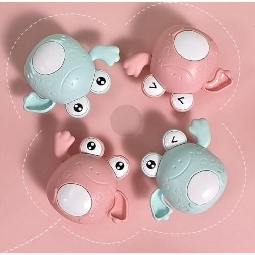 Baby Bath Toys Animal Cute Swim Floating Frog Classic Baby Water Toy Toddler Infant Swim Chain Clockwork Toy For Children Gifts
