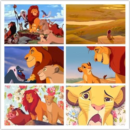 Disney Classic Cartoon Lion King Diamond Painting Embroidery Cross Stitch Kit Painting Mosaic Artist Home Decoration