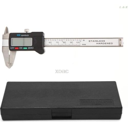 100mm LCD Electronic Digital Gauge Stainless Steel Vernier Caliper Micrometer M08 dropship
