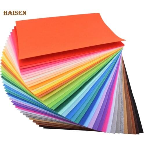 40 Colors Polyester Felt 1mm Thickness Non Woven Fabric For DIY Sewing Dolls Crafts Home Decoration Pattern Bundle Size 20x30cm