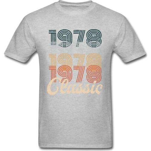 Grey Tees Mr Robot Portal Mens T Shirt Vintage 1978 Retro Classic 70s 40 birthday Custom Summer Tops T-Shirt Wholesale