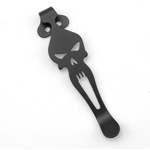 Titanium Alloy Pocket Knife Back Clip For Zero Tolerance ZT 0350 0300 0301 0700 0750 0200 0550 0750 Knives Waist Clamp DIY Make