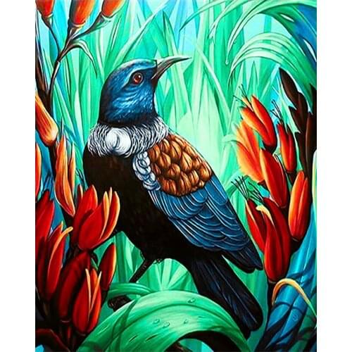 DIY Parrot Picture HandPainted Oil Painting Paint By Numbers For Adults Children Animals Colouring Unique Gift Home Decor