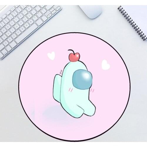 Round Mouse Pad Wholesale Gamer Laptop PC Desk Keyboard Carpet Pad Desktop Lock Pink Kawaii Mouse Pad 200X200/220X220 Desk Mat