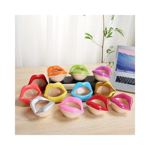 Cartoon Ashtray Crafts Ornaments Cute Creative Personality Fashion Flower Pot Lips Ceramic Home Decoration Boyfriend Gift Office