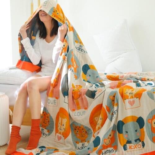 Muslin blanket bedding cotton for kids soft