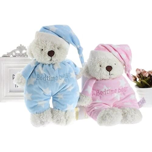 Soft Teddy Bear Plush Dolls Stuffed Animals Lovely Star Bedtime Bears Sleep Appease Calm Toys for Newborns Baby Kids Gifts