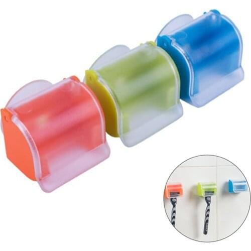 Shaver Toothbrush Holder Bathroom Wall Sucker Suction Cup Hook Razor Washroom Vacuum Suction Holder Rack Supplies