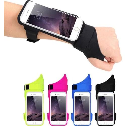 2017 new type top sell sports mobile phone armband ,cheap waterproof thumb wristband case for 4.7/5.5 inches phones