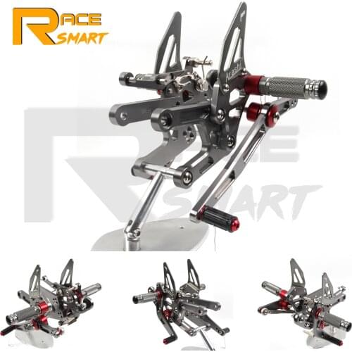 2017-2021 YZFR6 Motorcycle CNC Adjustable Rearset Footrests Foot Rest Pegs Accessories For YAMAHA YZF R6 YZF-R6 2018 2019 2020