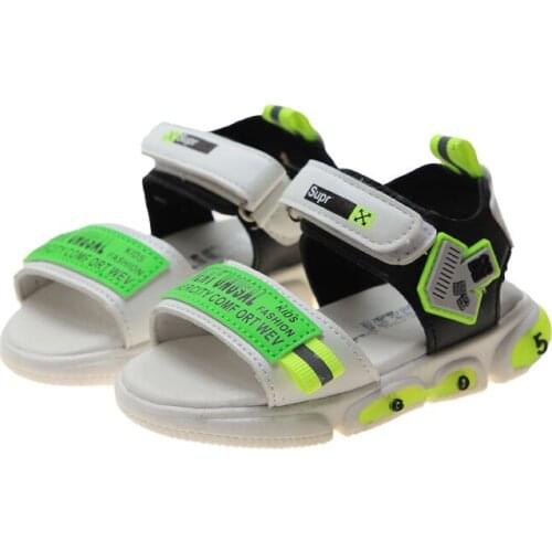 2020 Summer Kids Shoes For Boys Fashion Mixed Color Open Toe Sandals Soft Non-slip Boys Sports Sandals Toddler Baby Casual Shoes