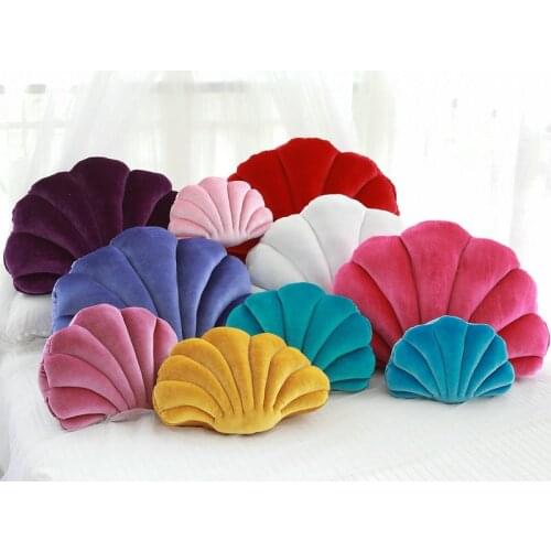Sea Shell Plush Seat Cushion Office Home Chairs Massage Pillow Chair Cushions Home Decor Gift Back Chair Decoration Couch Pad