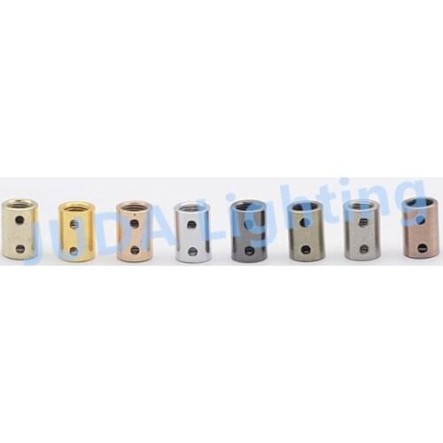 Steel cable wire cable clip M10 thread tooth tube for led chandelier pendant light M4 double holes cable grip vintage hardware