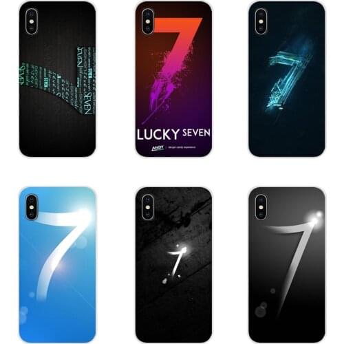 For Samsung Galaxy J1 J2 J3 J4 J5 J6 J7 J8 Plus 2018 Prime 2015 2016 2017 Stylish lucky number 7 Accessories Phone Cases Covers