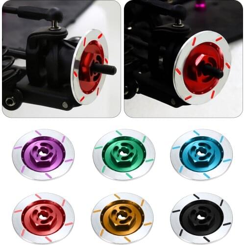 4PCS Simulation Aluminium Alloy Brake Plate Brake Discs 12mm Wheel Hex for Traxxas HSP 94123 94122 D4 CS 1/10 RC Car