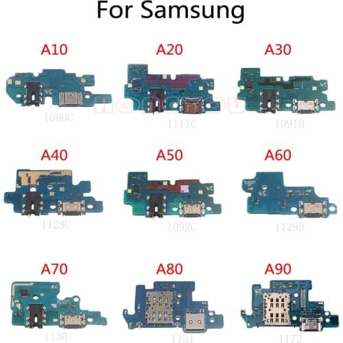 AAA Quality For Samsung A10 A20 A30 A40 A50 A60 A70 A80 A90 USB Charging Dock Port Socket Jack Connector Charge Board Flex Cable