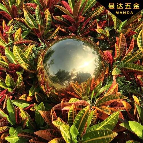 1 PCS 250MM Stainless Steel Hollow Ball Mirror Polished Shiny Sphere For Garden Ornament Free Shipping 304