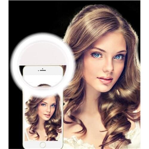2020 New Design 1 Piece Top Quality Universal Selfie Ring Flash LED Light Lamp for Mobile Phone Len for iPhone Xiaomi Samsung