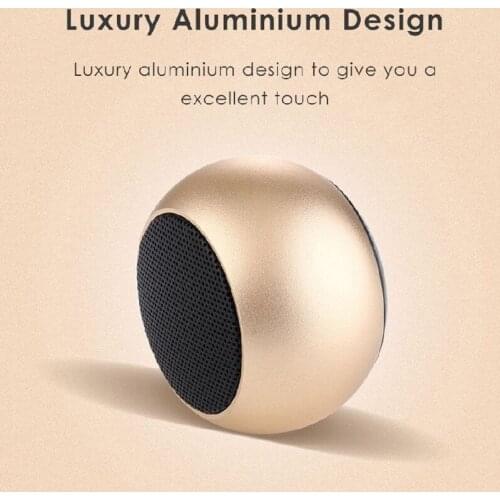 TWS Wireless Bluetooth Speaker Mini Metal Bass Box Stereo Subwoofer With Microphone Creative Outdoor Portable Gift Speaker