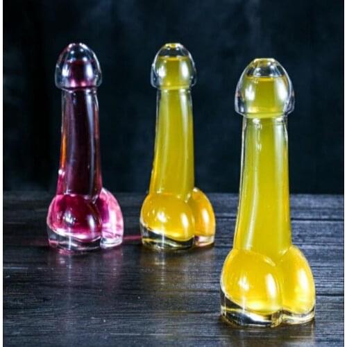 Penis Shaped Cocktail Glass Sexy Beer Glass Party Decoration Wine Glass Nightclub Bar Tool Transparent Creative Wine Glass Cup