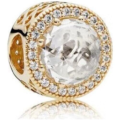 Authentic 925 Sterling Silver New Cut Out And Shining Heart Cats Eye Beads Fit Original Pandora Bracelet For Women Diy Jewelry