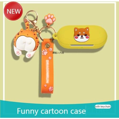 For OnePlus Buds Z Case Cartoon dog Wireless Bluetooth Earphone Case Charging box soft shockproof Cover For Oneplusbuds /1+budsz