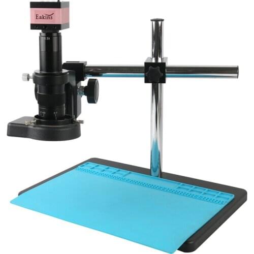 16MP 1080P SONY Sensor HDMI Industrial Lab PCB Soldering USB Video Microscope Camera+180x 300x C Mount Lens + 144 LED Ring Light