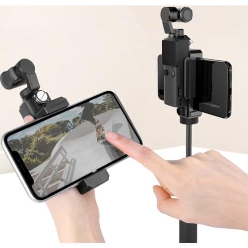 Mobile Phone Holder Bracket with 1/4 Threaded Hole for FIMI PALM Handheld Sport Camera Extension Mount Holder Accessories